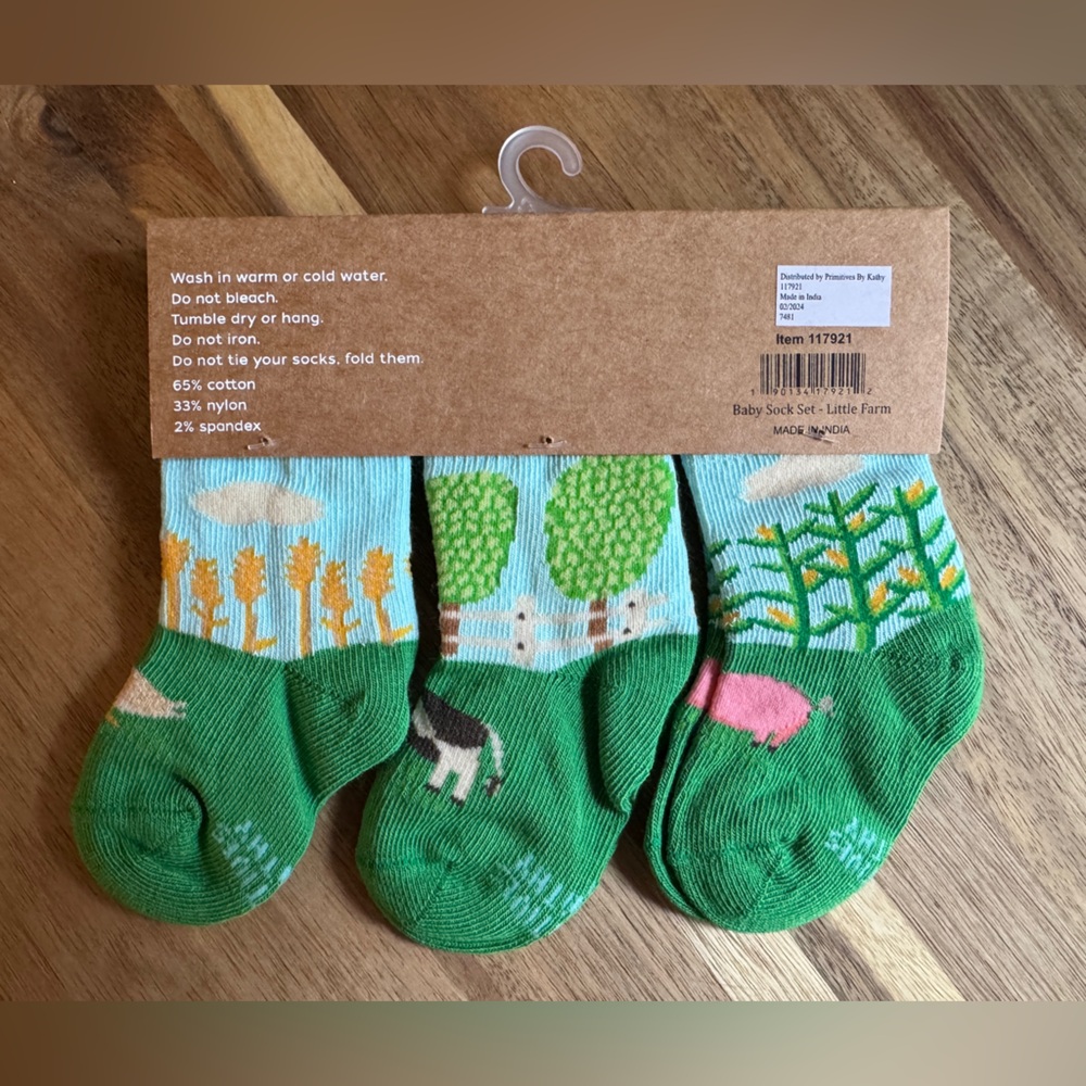 Little Farm Baby Sock Set - Picture 2 of 2